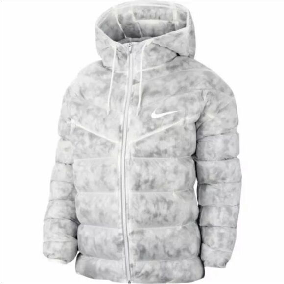 Women's Nike Jacket Sportswear Loose Fit Puffer-Synthetic Fill- Size LARGE - Picture 1 of 17